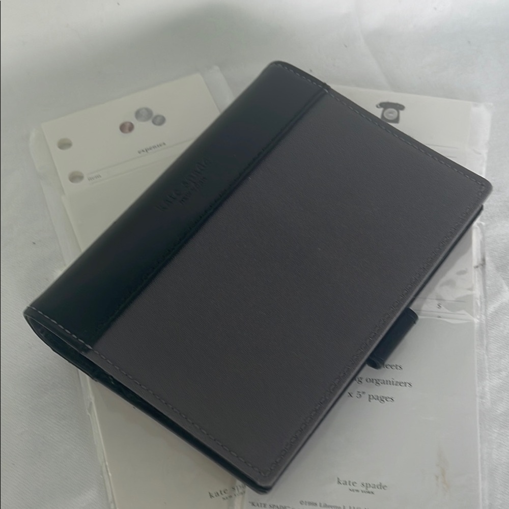 Kate Spade Black and Gray Mini Organizer